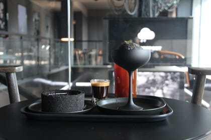 A Hip Mood Cafe in Itaewon That Rains 24/7